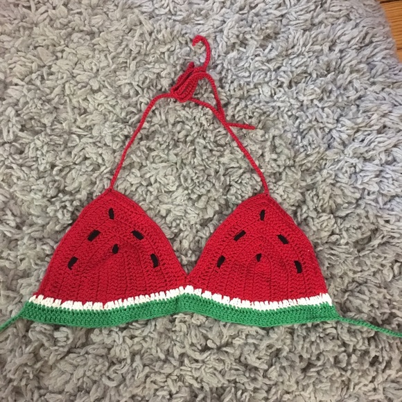 watermelon crochet top